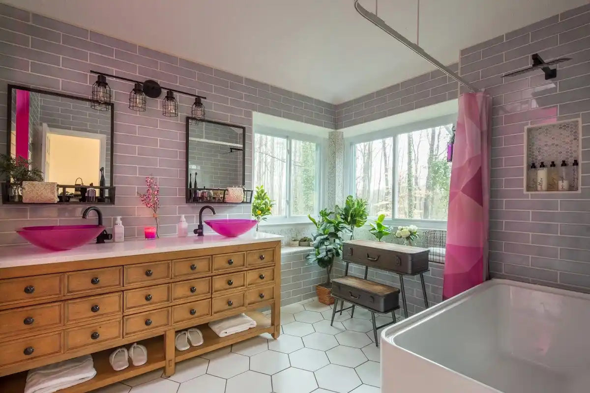 Bathroom renovation after water damage restoration in Kewanee