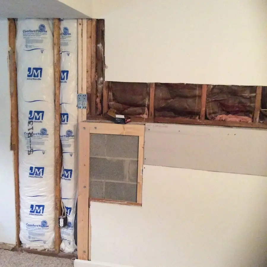 Wall insulation replacement during Contents Cleaning & Restoration in Kewanee